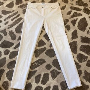 J Mclaughlin White Straight-Leg Jeans